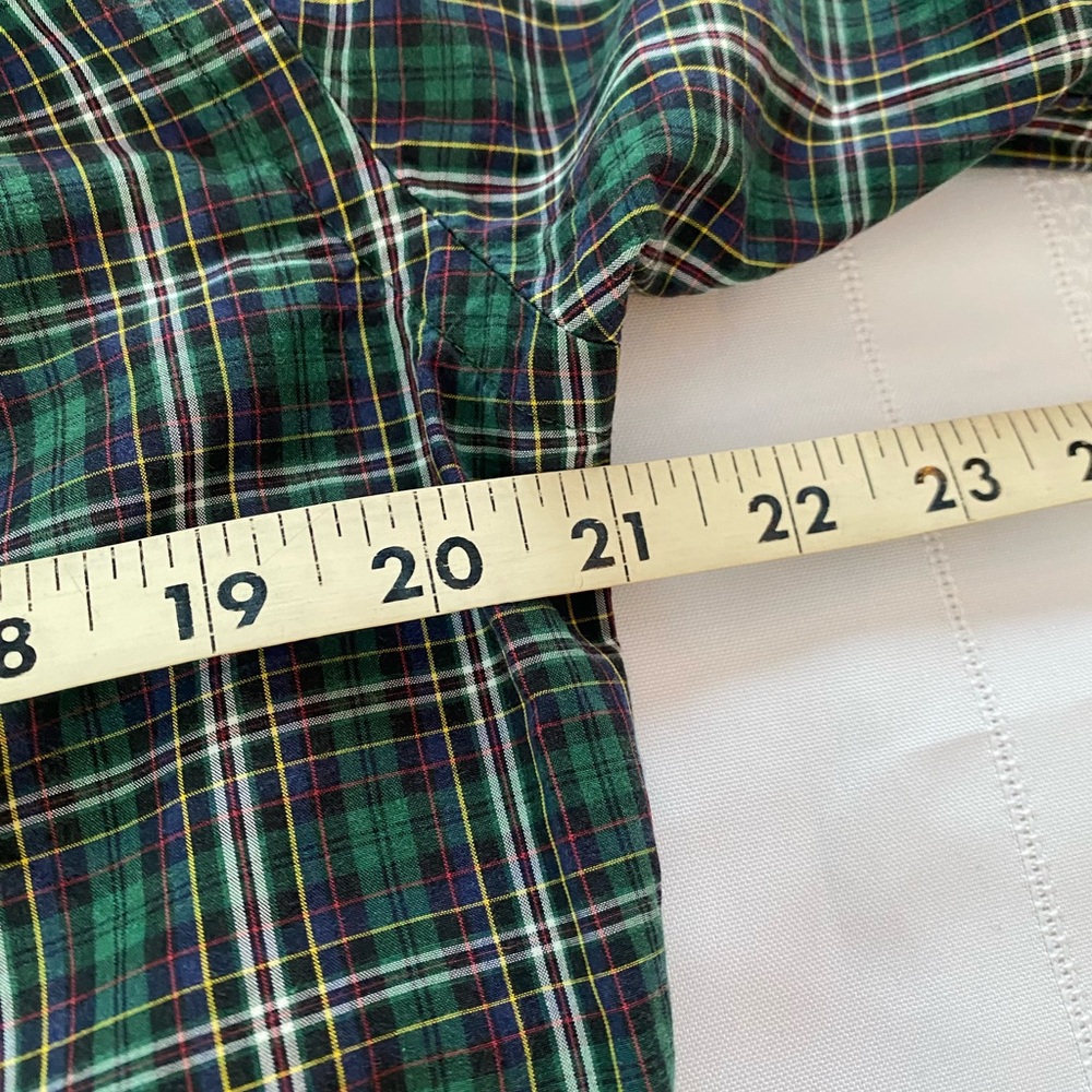 Polo Ralph Lauren Custom Fit Men's Green Plaid Button-Down Size Small Shirt - Picture 4 of 5